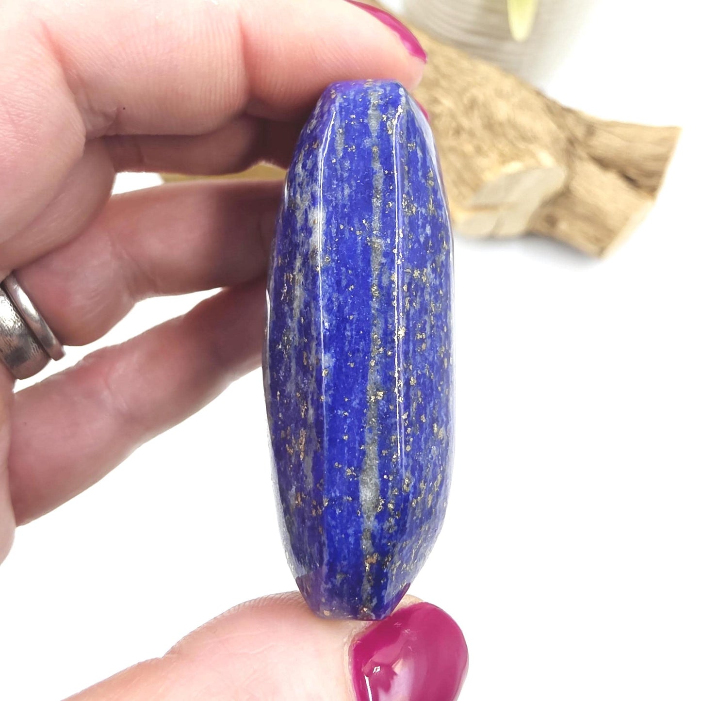 Lapis Lazuli Palm Stone – Wisdom, Intuition & Spiritual Awareness Crystal, 85g
