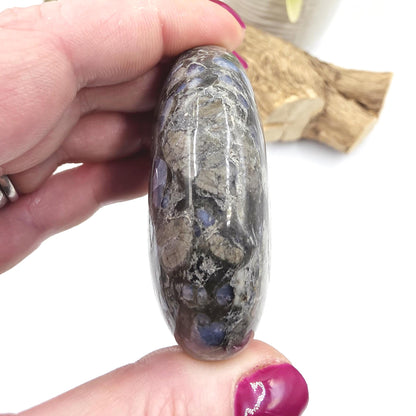 Que Sera (Llanite) Palm Stone – Positivity, Empowerment & Spiritual Growth Crystal, 100g