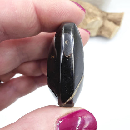 Little Blue Tiger's Eye Palm Stone - Protection & Intuition Healing Crystal, 40g
