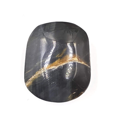 Little Blue Tiger's Eye Palm Stone - Protection & Intuition Healing Crystal, 40g