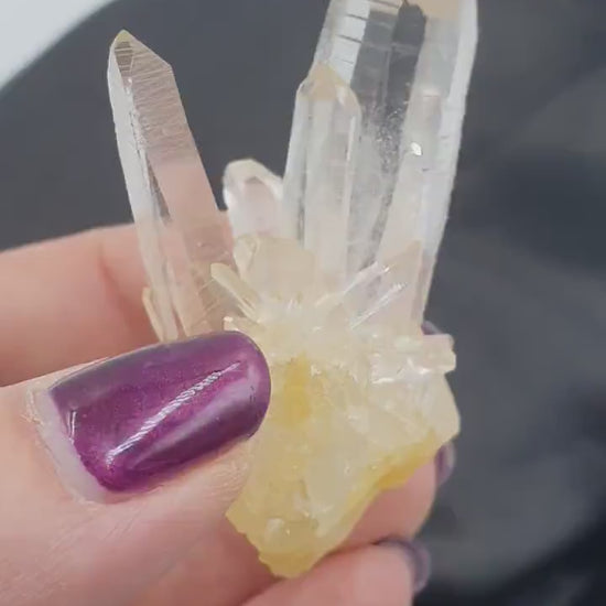 High Grade Lemurian Quartz Cluster / Rare Lemurian Quartz Cluster Wand /  High Vibration Healing Wand - 45g