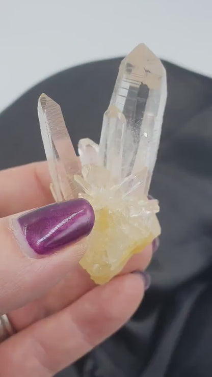 High Grade Lemurian Quartz Cluster / Rare Lemurian Quartz Cluster Wand /  High Vibration Healing Wand - 45g