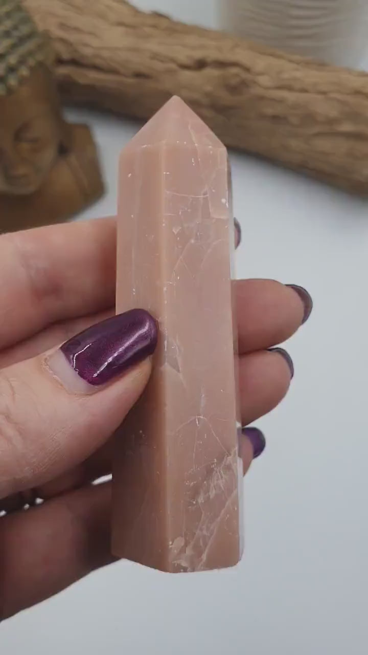 Pink Opal Tower / Pink Opal Point / Pink Opal Crystal / Pink Crystal / Healing Tower - 79g