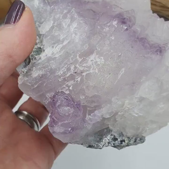 Phantom Quartz Natural Crystal Cluster / Raw Phantom Quartz Freeform Cluster - 635g