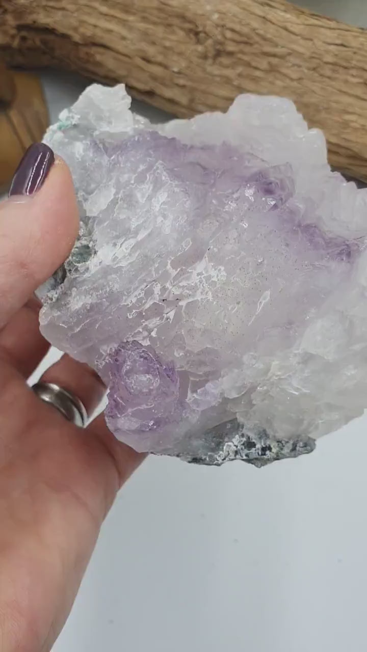 Phantom Quartz Natural Crystal Cluster / Raw Phantom Quartz Freeform Cluster - 635g