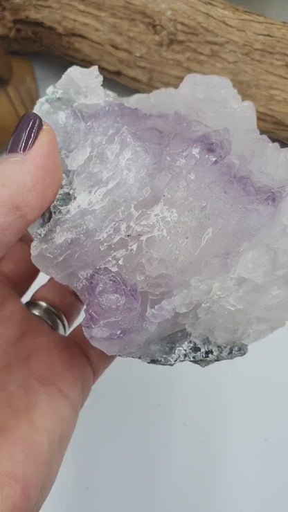 Phantom Quartz Natural Crystal Cluster / Raw Phantom Quartz Freeform Cluster - 635g