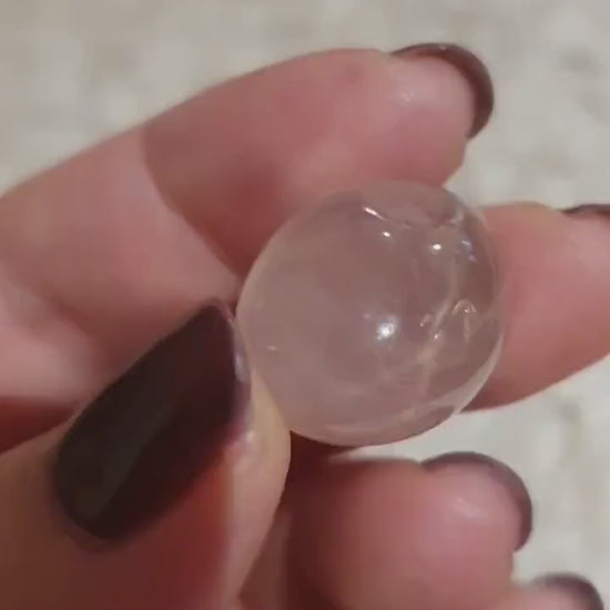 Star Rose Quartz Tumbles / Star Rose Quartz Tumblestones / Star Flash Rose Quartz Tumbles