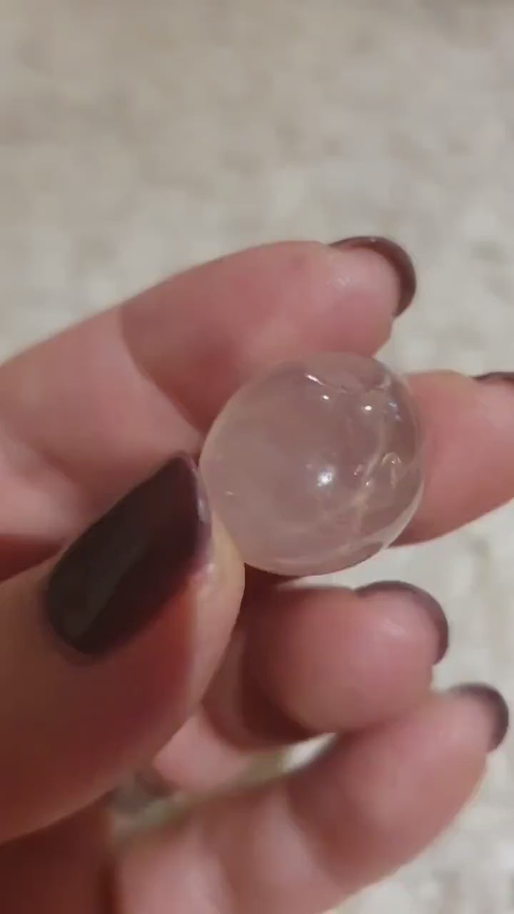 Star Rose Quartz Tumbles / Star Rose Quartz Tumblestones / Star Flash Rose Quartz Tumbles
