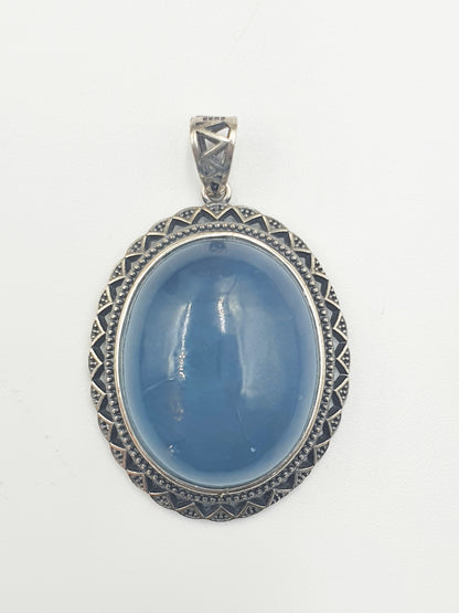 Aquamarine Pendant (Sterling Silver)