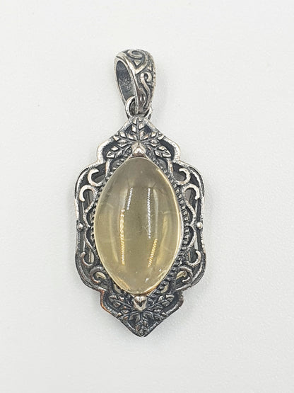 Citrine Pendant (Sterling Silver)