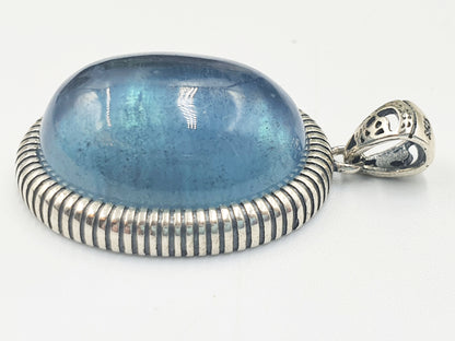 Aquamarine Pendant (Sterling Silver)