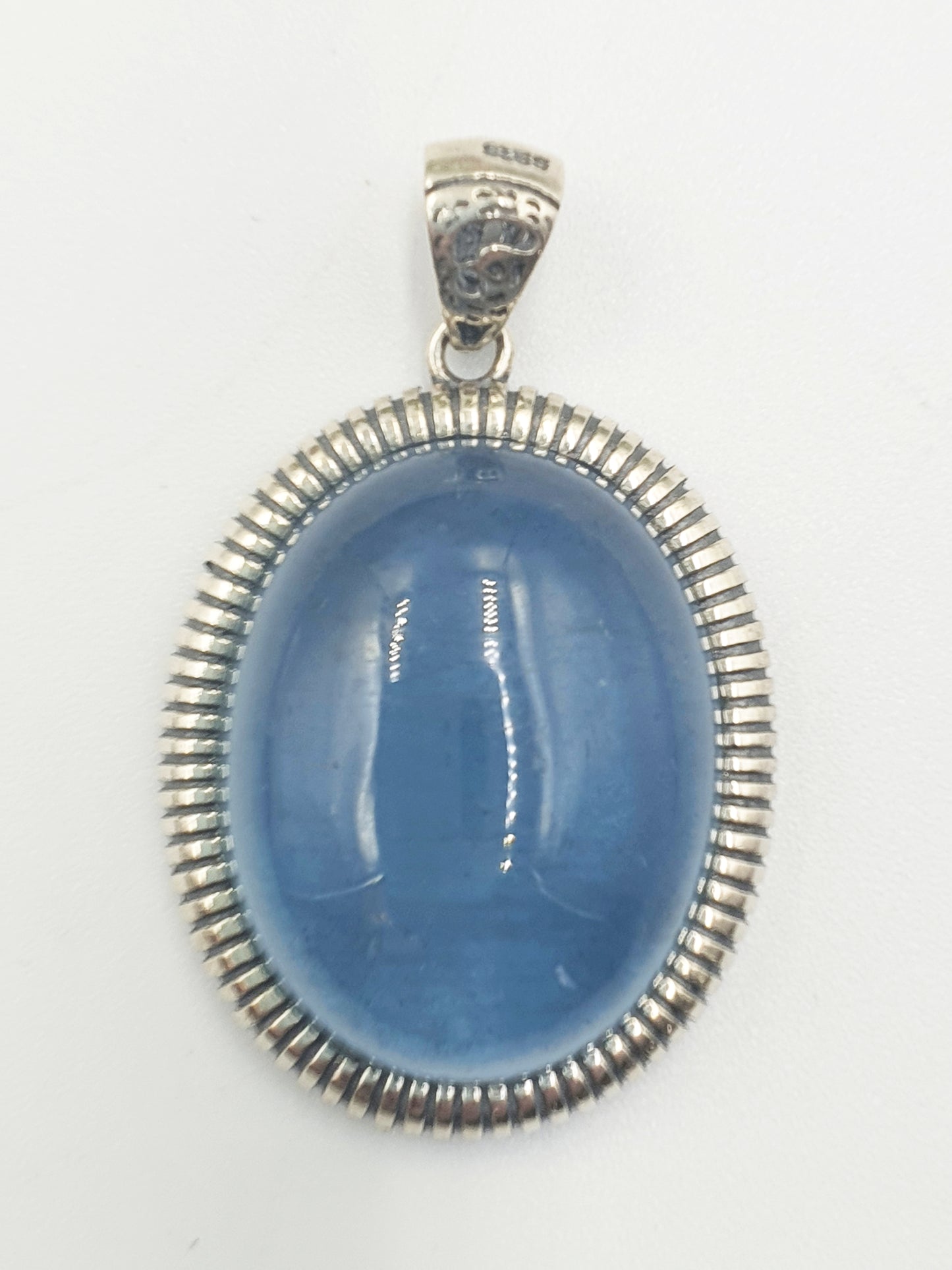 Aquamarine Pendant (Sterling Silver)
